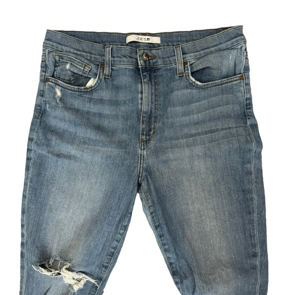 Joe's Jeans High Rise Distressed Skinny Ankle Jeans Medium Wash Women's Size 32 - Picture 2 of 5